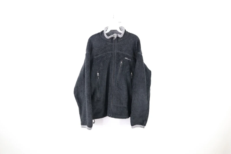patagonia vintage distressed r4 regulator spell out fleece jacket