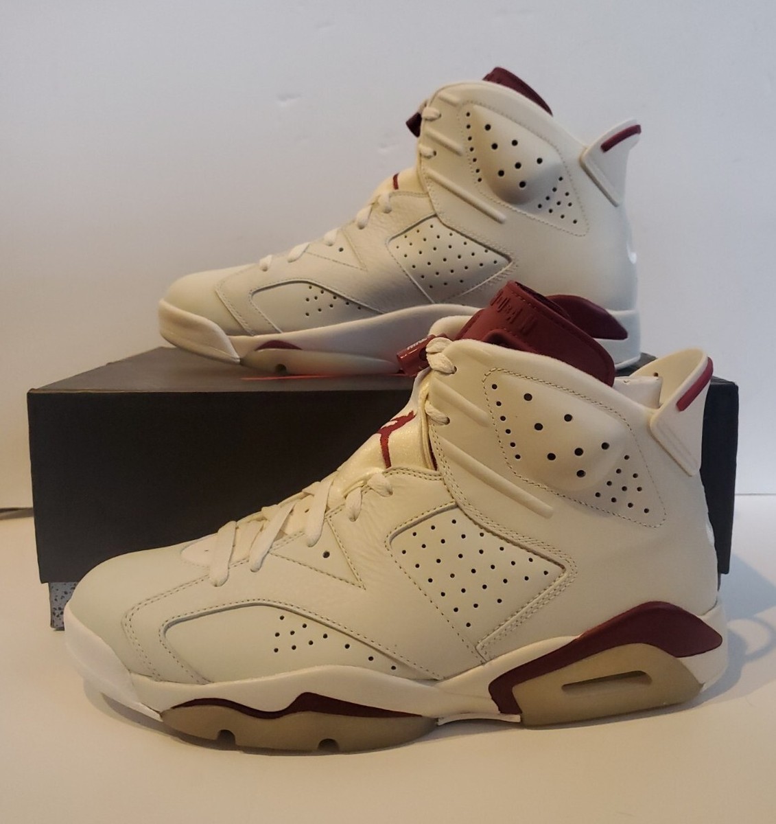 2015 NIKE AIR JORDAN 6 MAROON RETRO OG 384664-116 MEN SIZE  display picture 3
