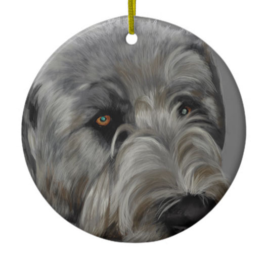 Irish Wolfhound Dog Ornament Personalize with Name Great as