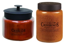 CWI Gifts Buttered Maple Syrup Jar Candle, Candle Jar with Lid in Two Sizes
