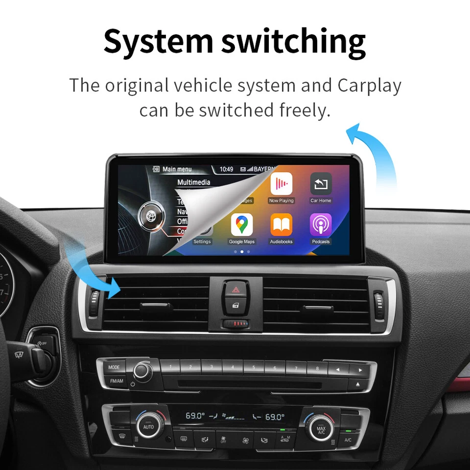 12.3'' Wireless Screen For BMW F20 F21 F22 F23 EVO CarPlay Android Car Stereo - Image 4 of 4