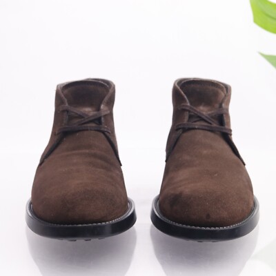 Tods Mens Chukka Boot Size 9 Water Repellent Brown Leather  display picture 1