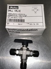 Parker, Ball Valve 1/4, 4M-B2XJ-SSP, 3-Way B- Series Valve, New SWAGELOK VALVES