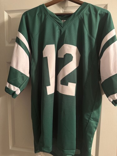 Joe Namath Autographed #12 Green Custom Jets Jersey Auto PSA G27559 - Picture 2 of 7