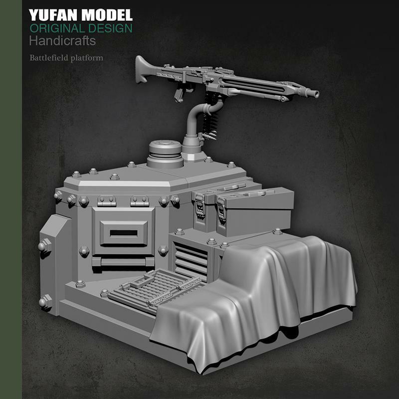 1 35 Unpainted 25% OFF Resin Battlefield Deluxe Ma Collection Military Platform