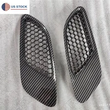 Front Bonnet Hood Vent Cover Glossy Carbon Fiber For BMW E90 E91 E92 E93 M3 Type