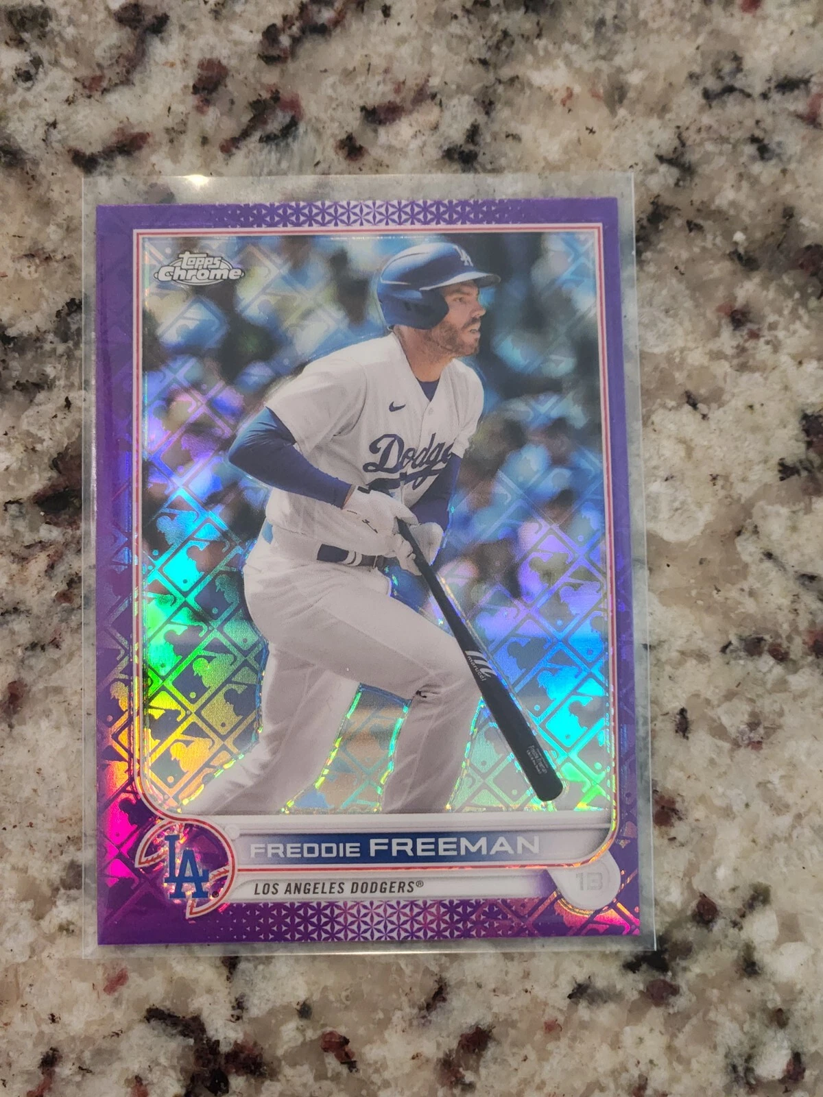 2022 Topps Chrome Logofractor Edition Purple Refractor /250 Freddie Freeman #65