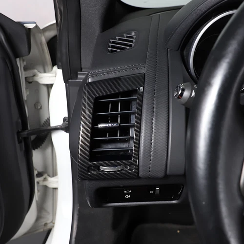 Cubierta de embellecedor de consola de tablero interior de fibra de carbono ABS para Jaguar F-TYPE 2013-2024 - Imagen 19 de 44