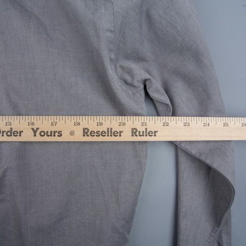 Louis Roth Mens Shirt Adult 14.5 32/33 Gray 100% Long Staple Cotton Button Up - Picture 5 of 6