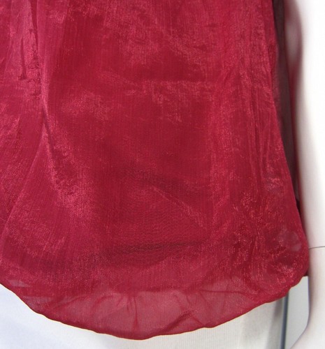 Jonathan Martin Women's NWT sleeveless blouse M Medium Red Bow Scoop Neck 052 - Picture 4 of 7