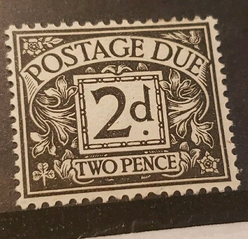 1914 2d AGATE POSTAGE DUE ROYAL CYPHER WMK 'SPECIMEN' . SG D4Wi