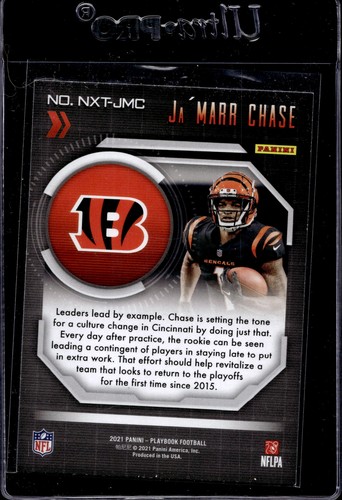 2021 Panini Playbook #NXT-JMC Ja'Marr Chase Next Up - Bild 2 von 2