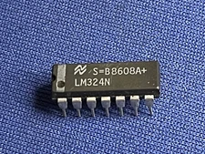 LM324N NSC 14-PIN DIP VINTAGE 86 COLLECTIBLE! QTY-1