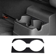 Carbon Fiber Rear Cup Holder Sticker Trim For Gmc Canyon 2-door 2005-12