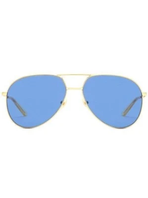 Lunettes de soleil aviateur Gucci livrées avec étui de protection accessoires... - Photo 1/2