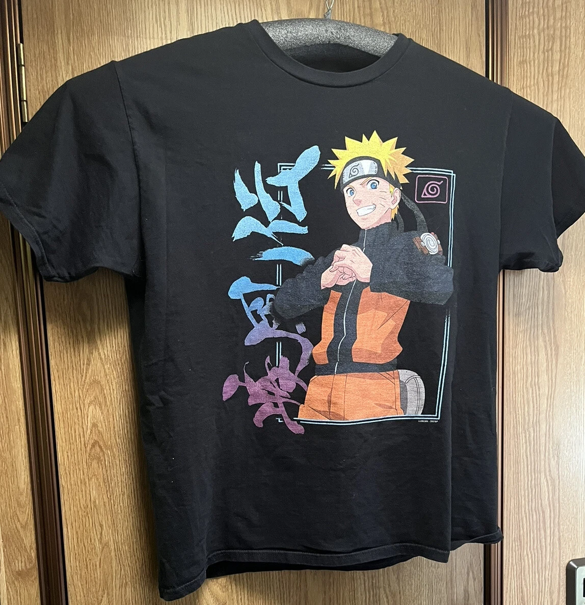 Vintage 2002 Naruto Kakashi Black Shirt Size Large (44” Chest) ~ Anime Graphics