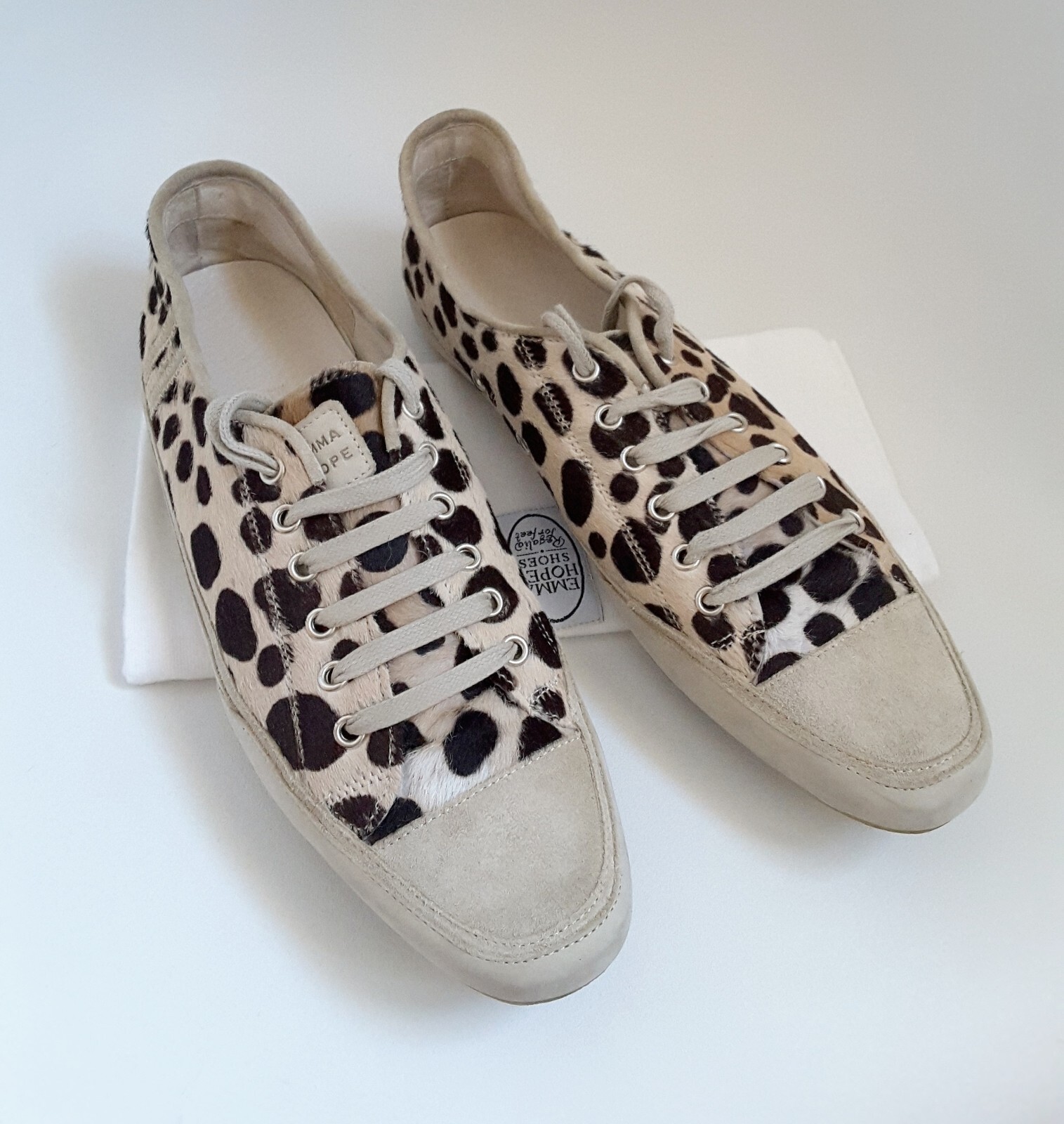 NUOVE SNEAKERS EMMA HOPE OCELOT PONY taglia EU 40