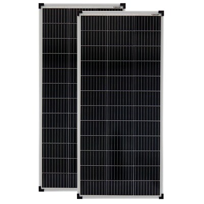 solartronics Solarmodule 2 Stück Solarmodul 100 Watt Mono Solarpanel Solar 90622