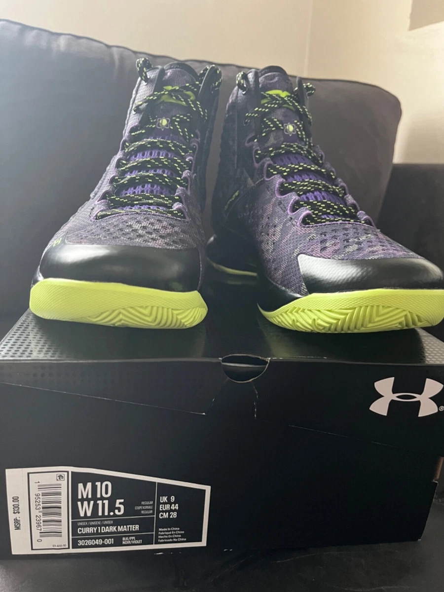 Under Armour Men s Stephen Curry 1 Dark Matter 3026049 001 Sz 10 Miami Warriors