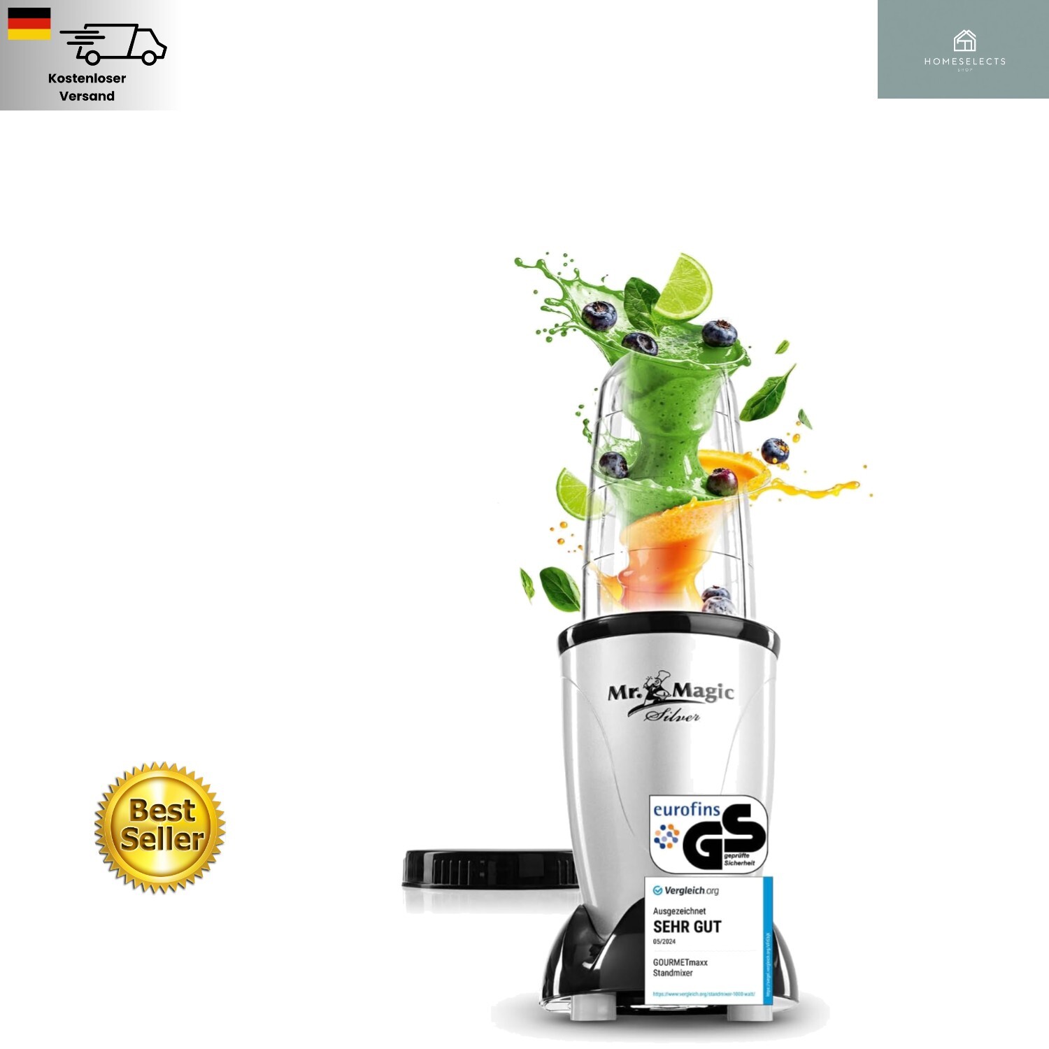 Mr. Magic Mixer: Kompakter Küchenhelfer für gesunde Drinks – einfach & schnell