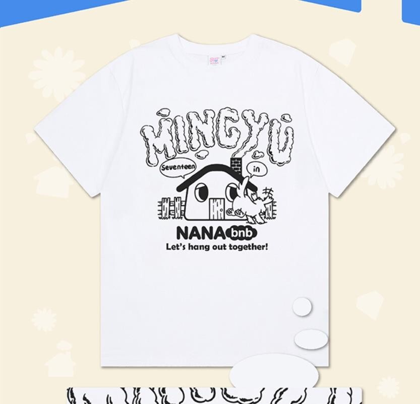SEVENTEEN NANA bnb ミンギュ　Tシャツ　Lサイズ SEVENTEEN - [NANA bnb] (OFFICIAL MD T-Shirt MINGYU
