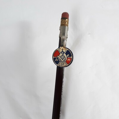 A of M Pencil Topper On A Procter and Gamble Vintage Pencil