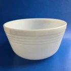 Bowl Pyrex Hamilton Beach Mixing Milk Glass Ribbed Racine WI USA Vintage 8.5"