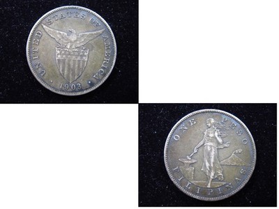 Philippines U.S. 1 Peso 1903 Silver American Admin High Grade i3213 Money Coin