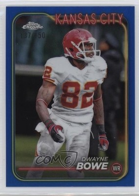 2024 Topps Chrome Blue Refractor /150 Dwayne Bowe #100 1q0l