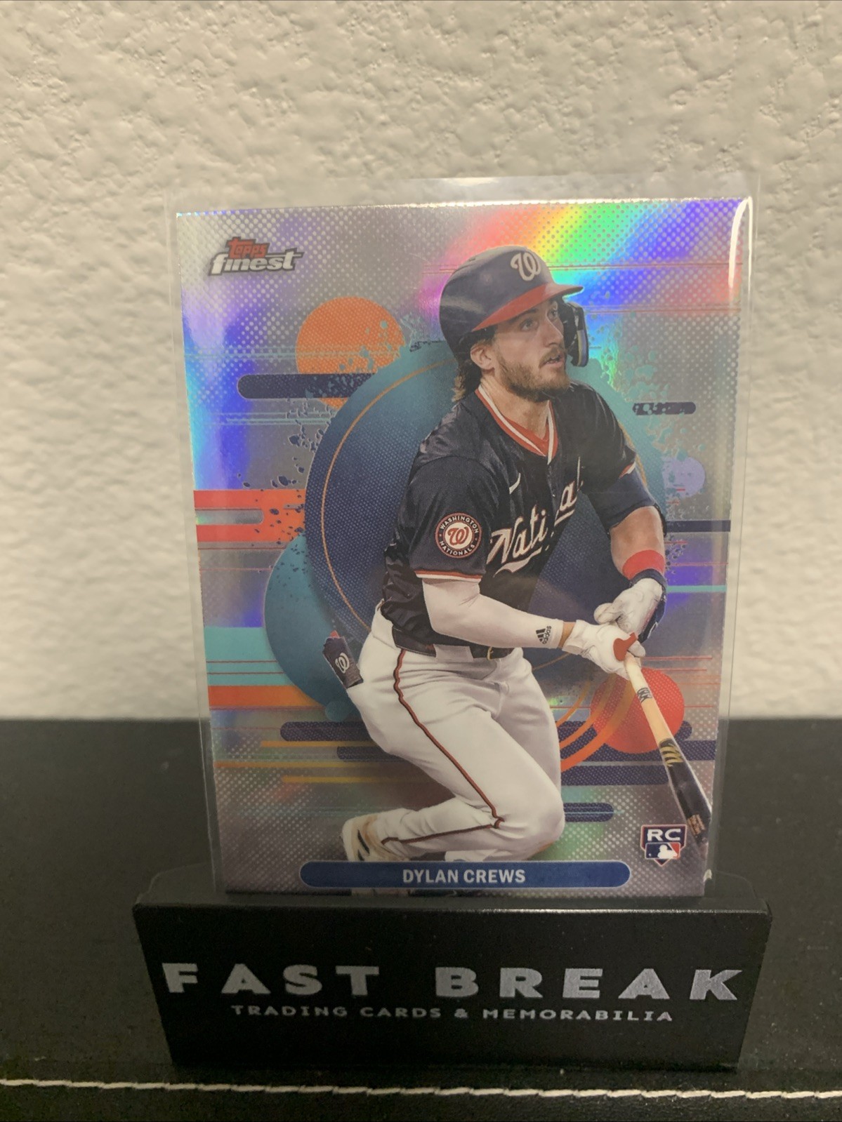 2025 Topps Finest Dylan Crews Uncommon Refractor Washington Nationals #125