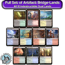 Artifact Bridge Dual Lands MTG Full Set All 10 Magic Commander EDH Mana Lot Kit