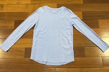 Vineyard Vines Shirt Youth Girls Large 14 Blue 100 Cotton EUC