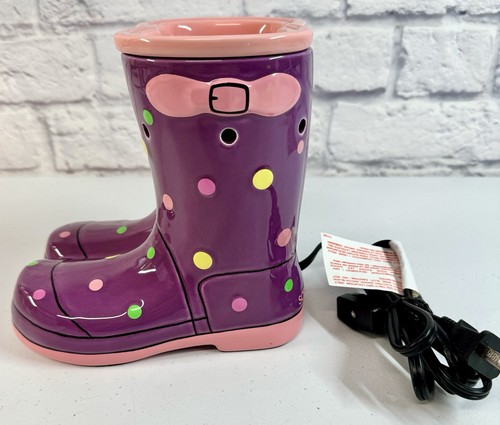 *MINT* Scentsy Wellies Full Size Electric Light Up Wax Warmer Rain Boots Tested - Picture 4 of 7