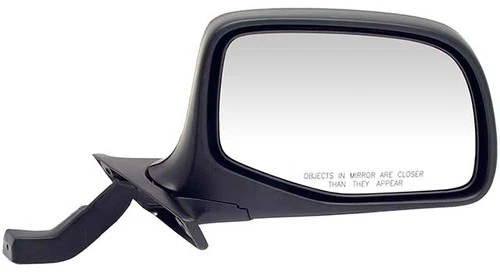 Dorman 955-228 Side View Mirror - Right, Manual, Paddle Design, Black and Chrome