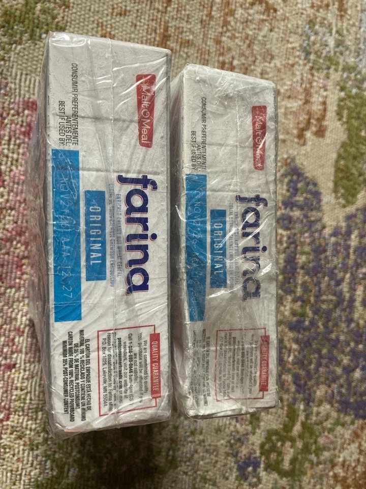 Farina Original Hot Wheat Cereal 2 Pk /28oz Ea“SHIPS 1st CLASS FREE ON ME”2026X - Image 2 of 3