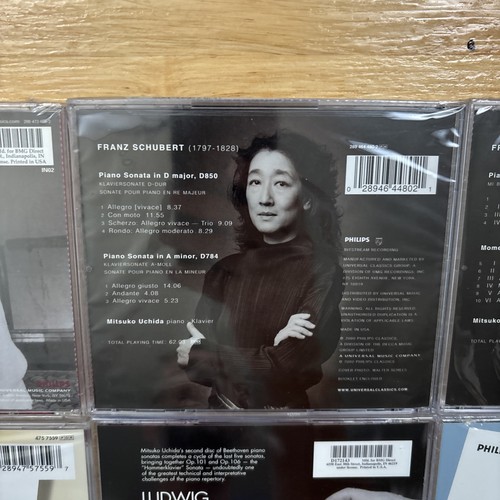 Mitsuko Uchida 6 Album Piano Philips CD Bundle Lot - New Sealed - Picture 6 of 13