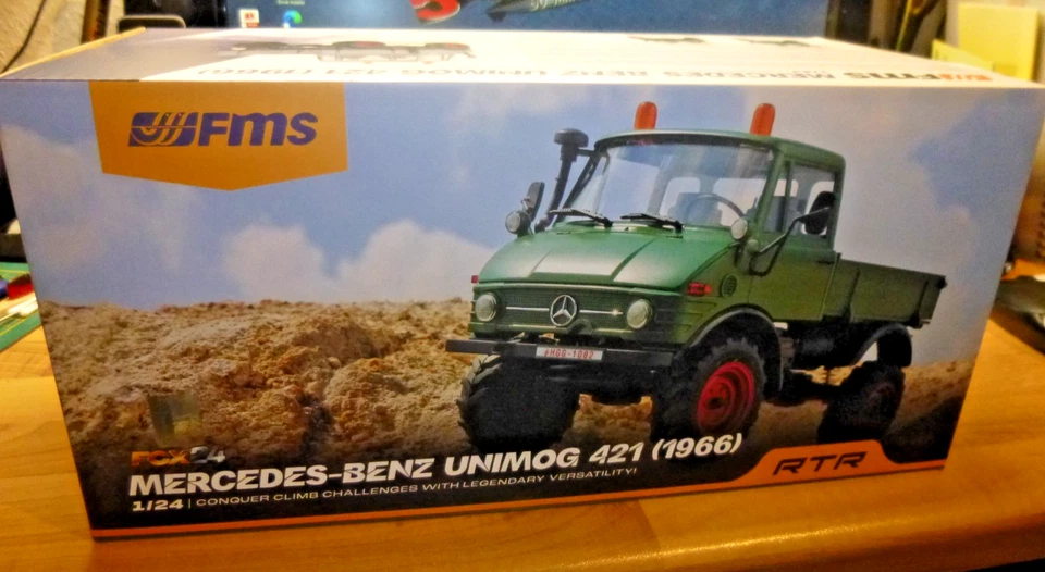 FMS FCX24 Unimog 421  1:24 RTR rot FMS 12405 - Bild 3 von 4
