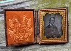 Daguerreotype 1/9  Plate Of A Handsome Man BUT BADLY SCRATCHED Free Shipping