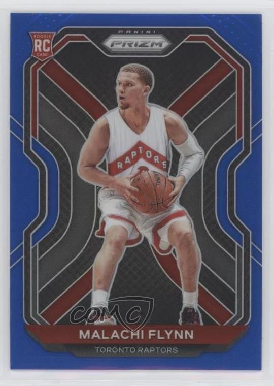 2020-21 Panini Prizm Blue Prizm 14/199 Malachi Flynn #287 4f5