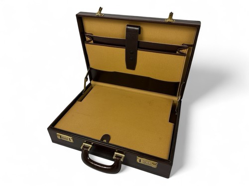 FERRARI ITALSTYLE CLOTH LEATHER CAVALLINO PRINT BRIEFCASE | SUITCASE | LUGGAGE - Picture 7 of 14