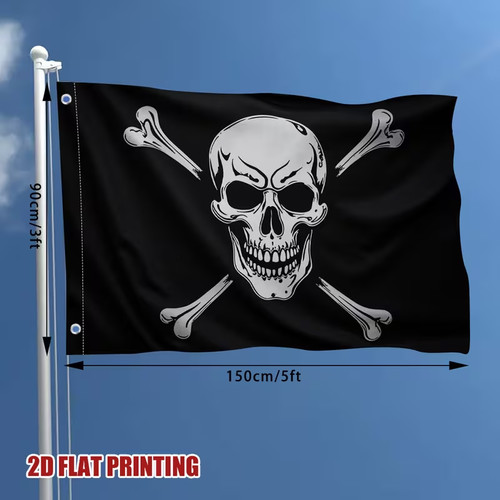 5x3 feet Double-Sided Pirate