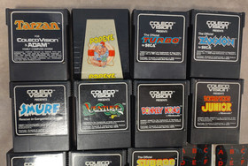 15 COLECOVISION GAMES LOT TESTED WORKS Cartridge 2400 Vintage video War Popeye