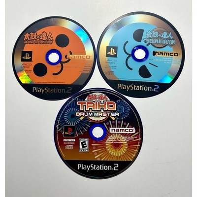 PlayStation 2 PS2 Taiko Drum Master Video Game Bundle lot Works! Discs only.