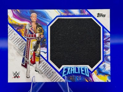 2025 TOPPS EXALTED WWE CODY RHODES MEGA MATERIALS RELIC /25