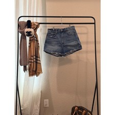 Abercrombie Fitch Ultra High Rise Mom Shorts Medium Wash Denim Size 29 8