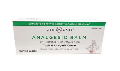Topical Analgesic Cream, Menthol 10%, Methyl Salicylate 15%, Fast Absorption,...