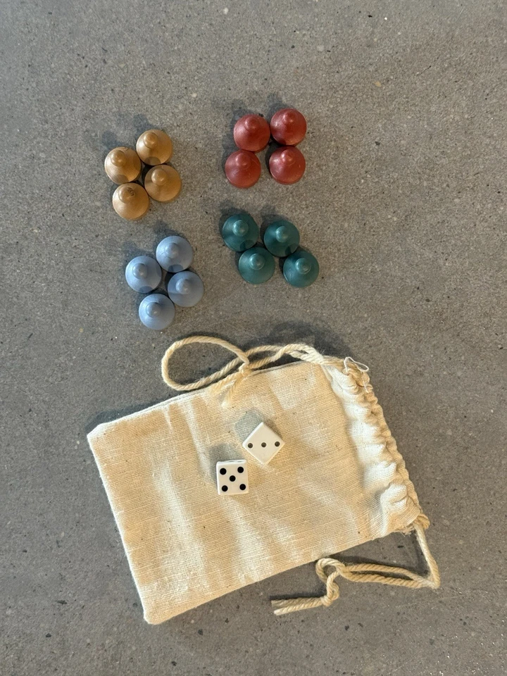 Ridge Hollow Folk Art Parcheesi Game Board Hand painted signed Barb Wagaman 1991 - Image 3 of 4