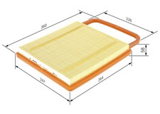 LUFTFILTER FÜR SKODA FABIA I COMBI (6Y5) - BOSCH 1 457 433 574