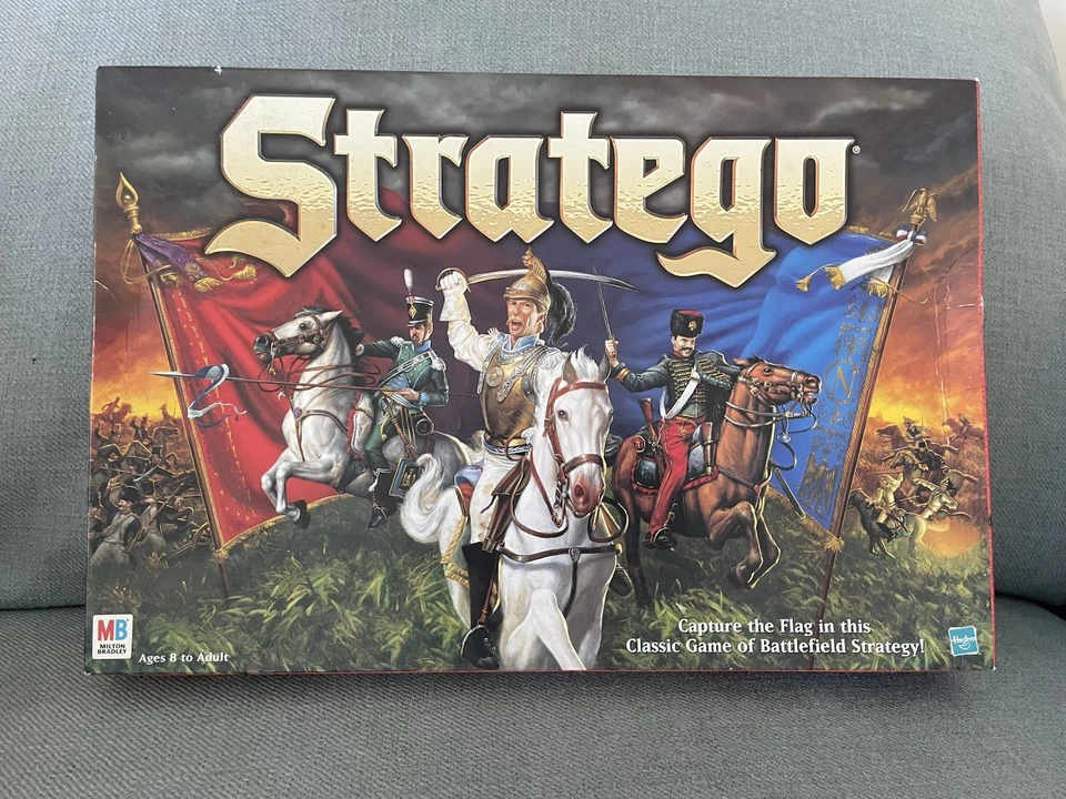 Stratego Board Game 1999 Milton Bradley Complete Hasbro Strategy Battlefield - Image 2 of 4