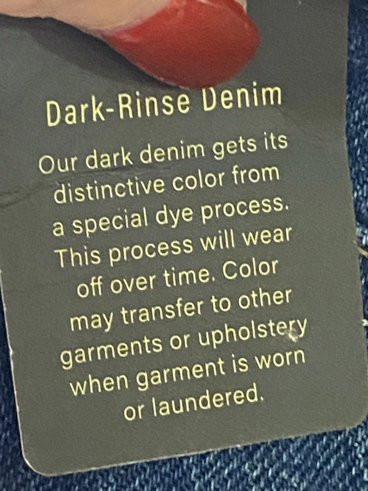 a.n.a High Rise Straight Leg Womens Jeans Dark Wash Button Fly Size 8 NWT - Image 4 of 4